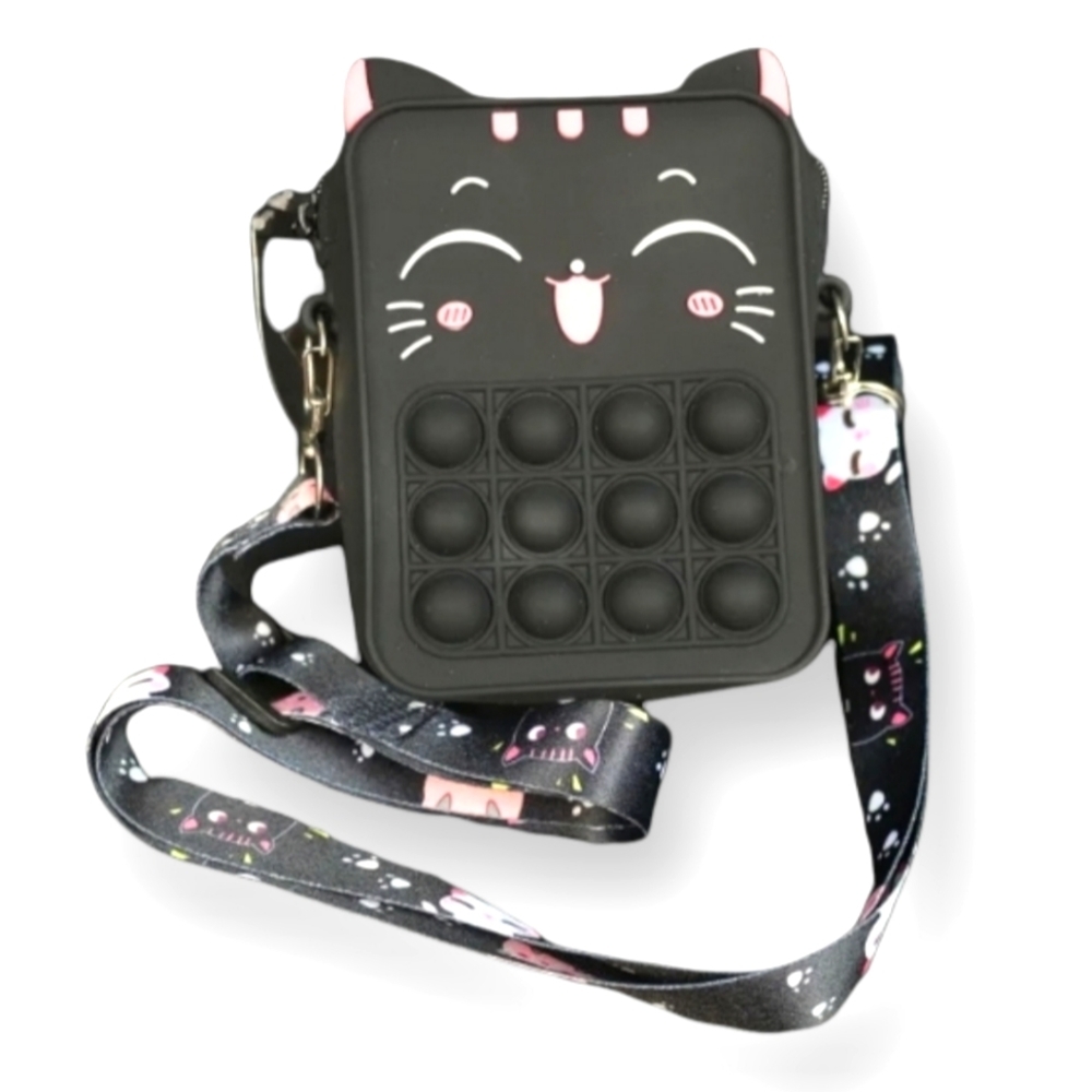 Cat Fidget Popper Crossbody Purse - Picture 5 of 5